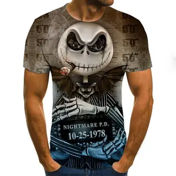Hot predaj klaun vzor série T-shirt pre mužov a ženy všetkých-zápas tvár 3D vytlačené horor fashion T-shirt veľkosť XXS-6XL