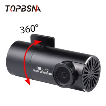 360 stupňov Rotácie Objektív HD 1080P Nočné Videnie Predná Kamera Pre Android GPS DVR záznam Anti-zrážky Auta, DVD, Monitor, Rekordér