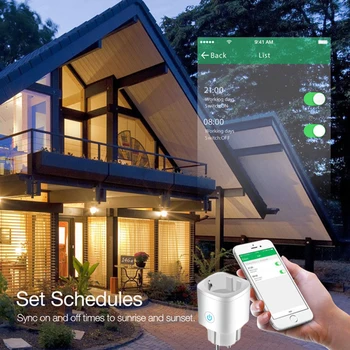 WiFi Smart Plug Zásuvky Tuya Diaľkové Načasovanie Control Monitor Napájania Domáce Spotrebiče Pracuje S Alexa Google Doma Žiadny Potrebný Rozbočovač
