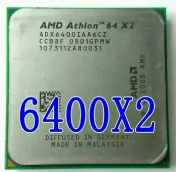 AMD X2 6400+ CPU Athlon Socket AM2 3.2 GHz CPU Desktop ADX6400IAA6CZ 940pin scrattered kusov (pracovné Doprava Zadarmo)