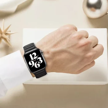 Najnovšie prikladá kožené hodinky pásmo pre apple hodinky série 6 magicky 40 mm 44 mm iwatch 1 2 3 4 watchbands 38mm 42mm popruh