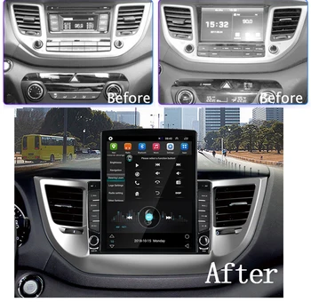 Wanqi 9.7 palca Tesla štýl auta, android gps navigačného rádia pre Hyundai Tucson IX35 2016-2017 multimediálny prehrávač dvd video obrazovky