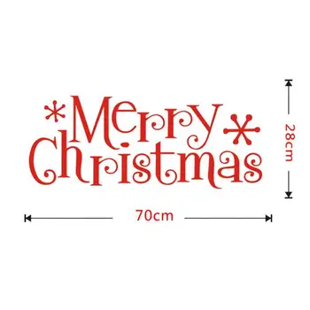 Veľká Veľkosť Veselé Vianočné Samolepky na Stenu Módne Santa Claus Okna Miestnosti Dekorácie PVC Vinyl Nový Rok Domova Vymeniteľné