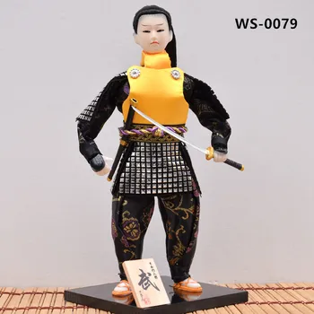 MYBLUE 30 cm Kawaii Japonský Samuraj S Katana Sword Ninja Sôch, Japonských Dom Figúrka Domov Izba Dekorácie, Doplnky