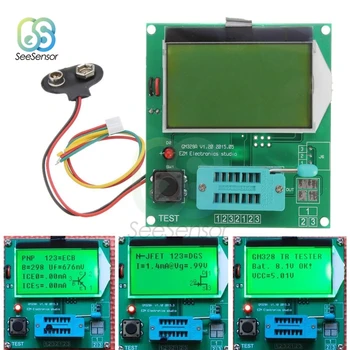 Digitálny LCD GM328A Tranzistor Tester LCR Diódy Kapacitné ESR Meter PWM Square Wave Frekvencie Signálu Generátor