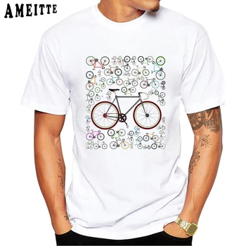 Muži to Smiešne, Lásky Fixie Cestné Bicykle Vytlačené T Shirt Požičovňa milovníkov Dizajnu Chlapec T-Shirt Lete Humor Mužov Topy Novinka, O-krku Tees