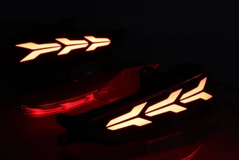Pre Toyota Yaris 2017 2018 LED Auto Zadný Nárazník Reflektor Chvost Brzdové Svetlo Bar Jazdy Hmlové svietidlo