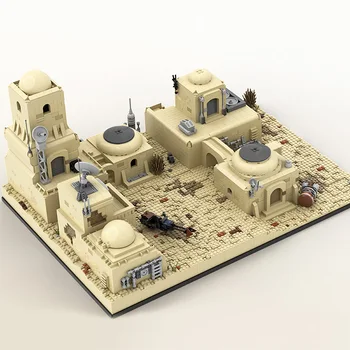 Hviezda Priestor Wars Architektúra Stavebné Bloky Tatooine, Mos Eisley Púšti Cantina Model Street View Tehly Deti HOBBY Hračky Vianočný Darček