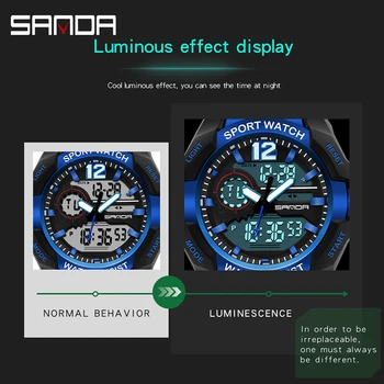 Móda Hodiny Digitálne Hodinky Mužov Vodotesné Hodinky LED Šok Elektronické Vojenské Športové Hodinky Muž náramkové hodinky Relogio Reloj