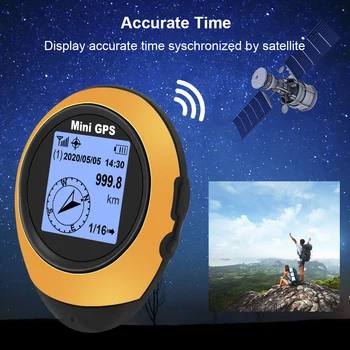 LEEPEE Mini GPS Navigačný Satelitný systém GPS Polohy Kompas Pre Vonkajšie Športové Cestovanie Turistika Ručné So Sponou Elektroniky Vozidla