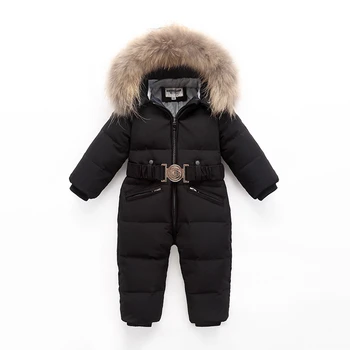 -30 ruskej Zime Snowsuit 2020 Chlapec Dieťa nadol Bunda 80% Kačica Nadol Vonkajšie Dojčenské Oblečenie Dievča Lezenie Pre Deti Jumpsuit 2~6 y