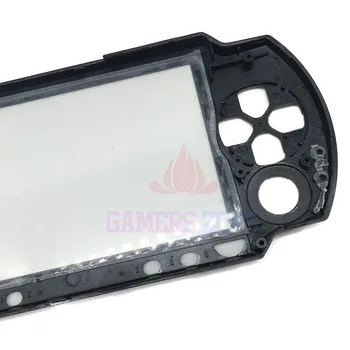 10PCS Opravy Čierna Predné Modularitou Prípade Kryt Plášťa Časť pre Sony PSP 1000 PSP1000