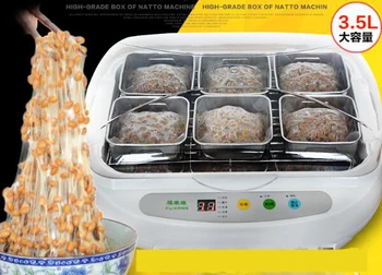 Automatické elektrické domácnosti Natto Maker Multifunkčné jogurt Tempeh náleve ryžové víno stroj 3.5 L veľká kapacita