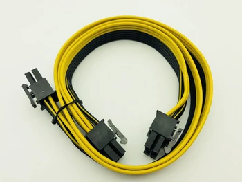10Pcs Modulárny PSU Napájacie Káble PCI e Molex 6pin 2 PCI-e, 8 pin 6+2pin PCI Express Interné Splitter Páse s nástrojmi Baník Kábel