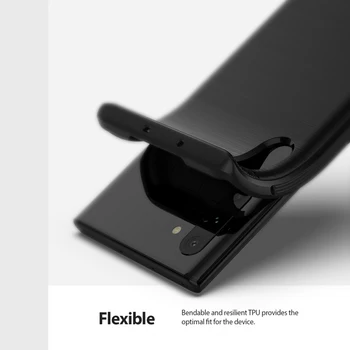 Ringke Onyx pre Galaxy Note 10 Prípade Robustný Pružného TPU Obranné Čierny Kryt na Poznámka 10