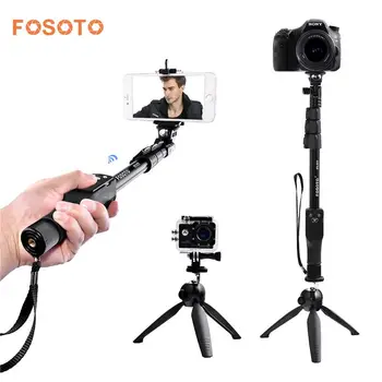 Fosoto FT-777+228 Selfie Stick Monopod Statív Stojan Základne Bluetooth 50