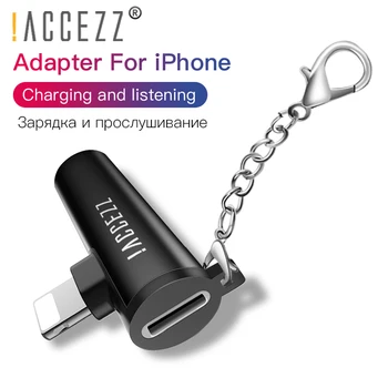 !ACCEZZ 3,5 mm jack pre Slúchadlá Adaptér Pre Apple iPhone X 8 7 Plus XR XS MAX AUX, USB Adaptér, Slúchadlá Plnenie Počúvanie Konektor