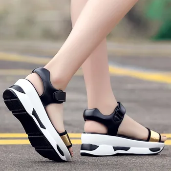 SAGACE Letné Sandále Ženy Dámy Típat Prst Pohodlie Bežné Hrubé Dno Shake Topánky Žena Športové Sandále