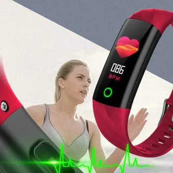 S5 Športové Nepremokavé Smart Hodinky Ženy Inteligentný Náramok Kapela Bluetooth Srdcového Tepu Fitness Tracker Smartwatch Kovové Puzdro