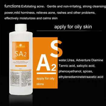 AS1 SA2 AO3 Aqua Peeling Riešenie 400 ml za Fľašu Hydra Dermabrázia Pleťové Sérum Pre Čistenie Normálnej Pokožky