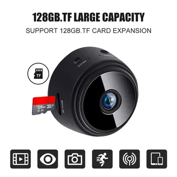 2021 Nové 1080P Mini Kamera, Bezdrôtové Wifi IP Home Security DVR Nočné Videnie Diaľkové Cam Motion Remote APP Video Kamera A9 Fotoaparát