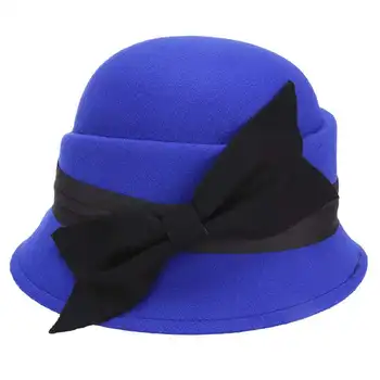 Ženské klobúk na jar a na Jeseň Nový kórejský verzia vlnená čiapka módny klobúk módny klobúk luk vonkajšie voľný čas klobúk