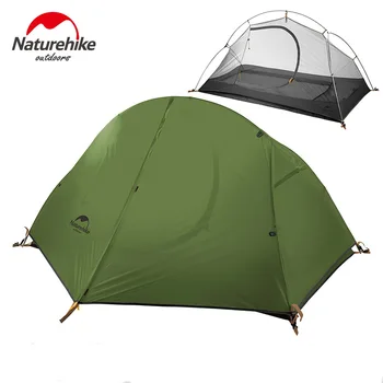 Naturehike Ultralight 1Person Camping Stan Backpacking Vysokohorská Turistika Cykloturistika Jednej Stany, Nepremokavé PU4000 Zelená