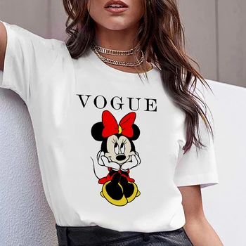 Ženy, 3XL tričko Plus Veľkosť Minnie Mouse 3D Fashion Roztomilý Vytlačené Top Tričko Žena Tee Tričko Dámske Oblečenie T-shirt