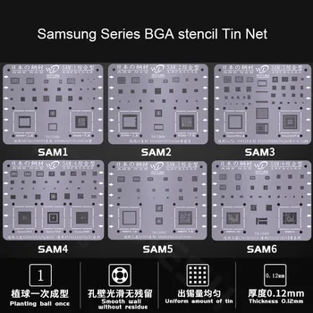 SAYTL univerzálny BGA Blany tin sieť pre Samsung Android Priamo Vyhrievané BGA Reballing Šablón Súpravy