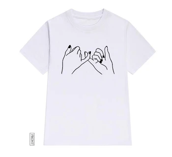PINKY SĽUB Ženy tričko Bavlna Bežné Vtipné tričko Lady Yong Dievča Top Tee 5 Farieb Kvapka Loď S-696