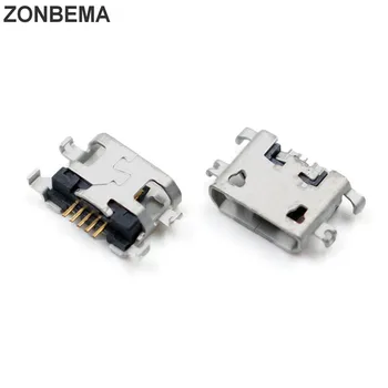 ZONBEMA 50pcs/veľa Pôvodného Micro USB Nabíjanie Nabíjanie Konektor Dock Port Pre Huawei Y511 Y530 Y535 Y560 Y600 Y610 Y520