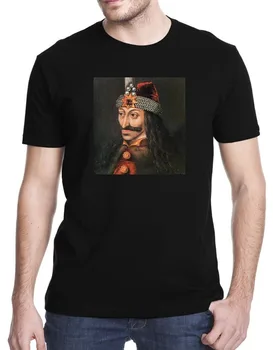 Kvalitné Tričká Nový Štýl Vlad the Impaler Vlad Tepes III Dracula Portrét T-Shirt Značku Oblečenia Hip-Hop Hore