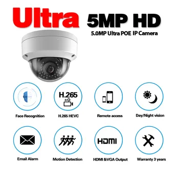 SONY snímač IR CCTV POE IP Kamera Siete Vandalproof Dome Tvár bezpečnostné Kamery na Nočné videnie samostatná práca alebo pre NVR