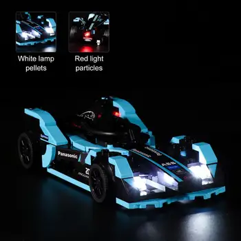 LED Svetla Kit Pre LEGO Rýchlosť Majstrov 76898 Vzorca E Racing GEN (iba svetlo kit zahrnuté)