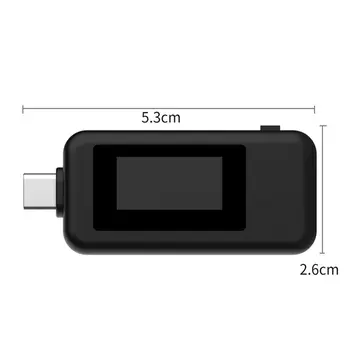Typ-c Multifunkčné Dual USB Voltmeter Tester Bezpečnosti Monitora DC Digitálny Voltmeter Prúd Napätie Meter Pre Ochranu Zariadenia