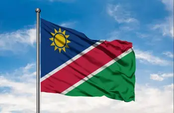 Namíbia Vlajka 90*150 cm s bielym rukávom žiadne hobby história USA VLAJKY, ZÁSTAVY