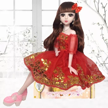 Objekt pre Dievča 60 cm Bábiky Šaty Laceed Sukne Krásna Princezná Šaty Ružový Kvet oblečenie pre Bábiky Oblečenie 60 cm