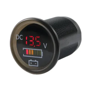 Iztoss Nepremokavé 12V/24V DC Voltmeter LED Digitálny Displej Volt na Meter Napätie Meter Rozsahu Rozchod Batérie Tester Accessoriess