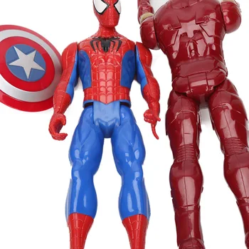 30 CM Marvel Hračky Avengers 3 Infinity War Superhrdinov Kapitán Amerika Ironman Čierny Spiderman PVC Akcie Obrázok Zberateľskú Model