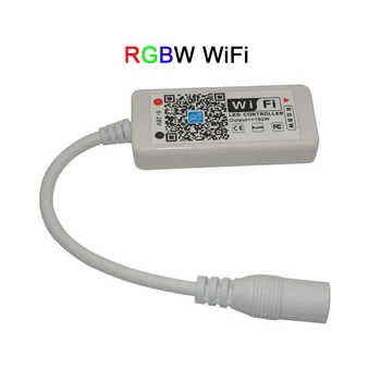 DC12-24V Bezdrôtový WIFI LED RGB / RGBW Radič RF Diaľkové Ovládanie IOS/Android Smart Telefónu pre RGBCW/RGBWW rgb LED Pásy