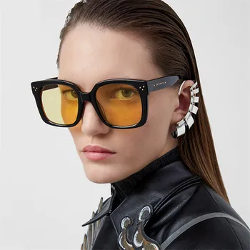 2020 5 Farieb Námestie slnečné Okuliare Ženy Retro Dizajn Značky Vintage Zelené Odtiene Slnečné Okuliare pre Ženy Okuliare UV400 Dámy
