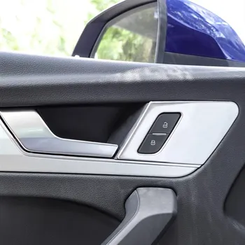 Pre Audi Q5 FY 2018 2019 Nehrdzavejúcej Ocele Interiérové Doplnky Auto Styling Vnútorné kľučky Flitrami Dekorácie, Nálepky Výbava