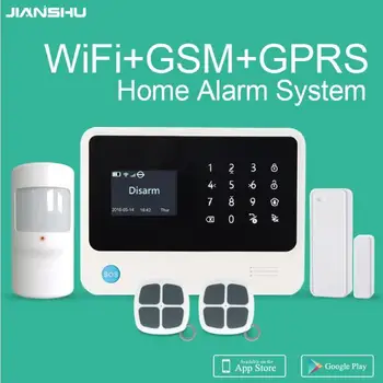 G90B Plus Wifi, GSM Bezpečnostný Alarm Systém Multi Jazyky Menu APLIKÁCIE Ovládanie Inteligentných Domov Poplach pri Vlámaniu Systém Ifttt Alarm Systém