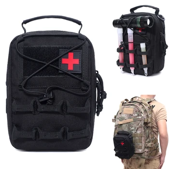 Outdoor Camping Cestovné Prvá Pomoc Kit Taktické Lekárska Taška Vojenské EMT Prežitie Puzdro Lezenie Taška Núdzové Prípade Survival Kit