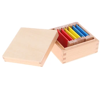Drevené Montessori Senzorické Materiál Vzdelávania Tri Farebné Políčko Deti/Dieťa Raného Vzdelávania Vzdelávacie Hračka