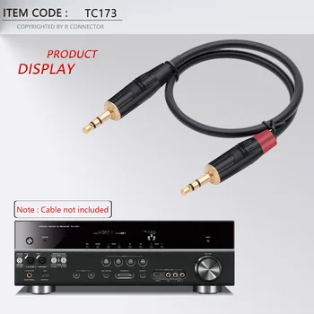 10PCS 3,5 MM 3 Póly Stereo Samec Konektor Pozlátené Spájkovanie 3 Kolíky 3,5 MM Stereo Plug DIY Jack pre Slúchadlá vodičový