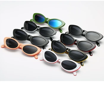 2019 Cateye slnečné Okuliare Ženy, Luxusné Značky Dizajnér Vintage Retro Okuliare Cat Eye Čierne Slnečné okuliare Žena Eyewears UV400