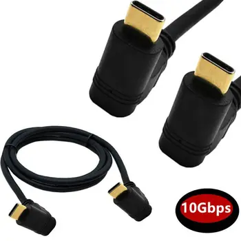 10Gbps USB 3.1 Typ-C Samec Samec Dátový Kábel 5V USB3.1 Typ C Nabíjací kábel pozlátené USB-C konektor