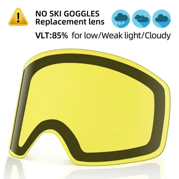 WILDMTAIN Žltá Šošovka pre G1 Lyžiarske Okuliare Duálne Vrstvy Anti fog Objektív, UV Ochrana Lyžiarske Objektívom (Objektív Len, Nie Celej Lyžiarske Okuliare )