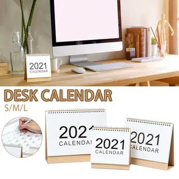 Jednoduchý Stolový Kalendár Tvorivé Poznámka 2021 Firemné Obojstranný Dizajn Kalendár Spoločnosť Ploche Kancelárske Potreby Nový Rok Darček